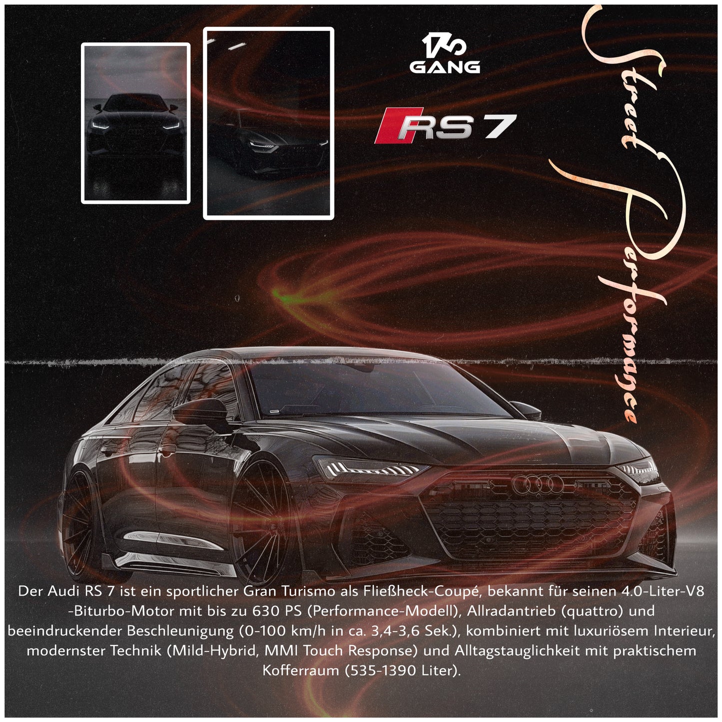 175GANG x RS7 — STREET PERFORMANCE Oversized Hoodie